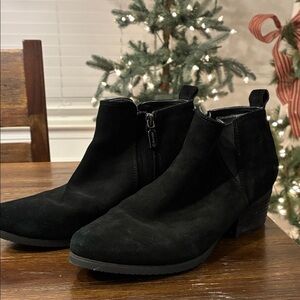 Blondo Black Suede Ankle Booties